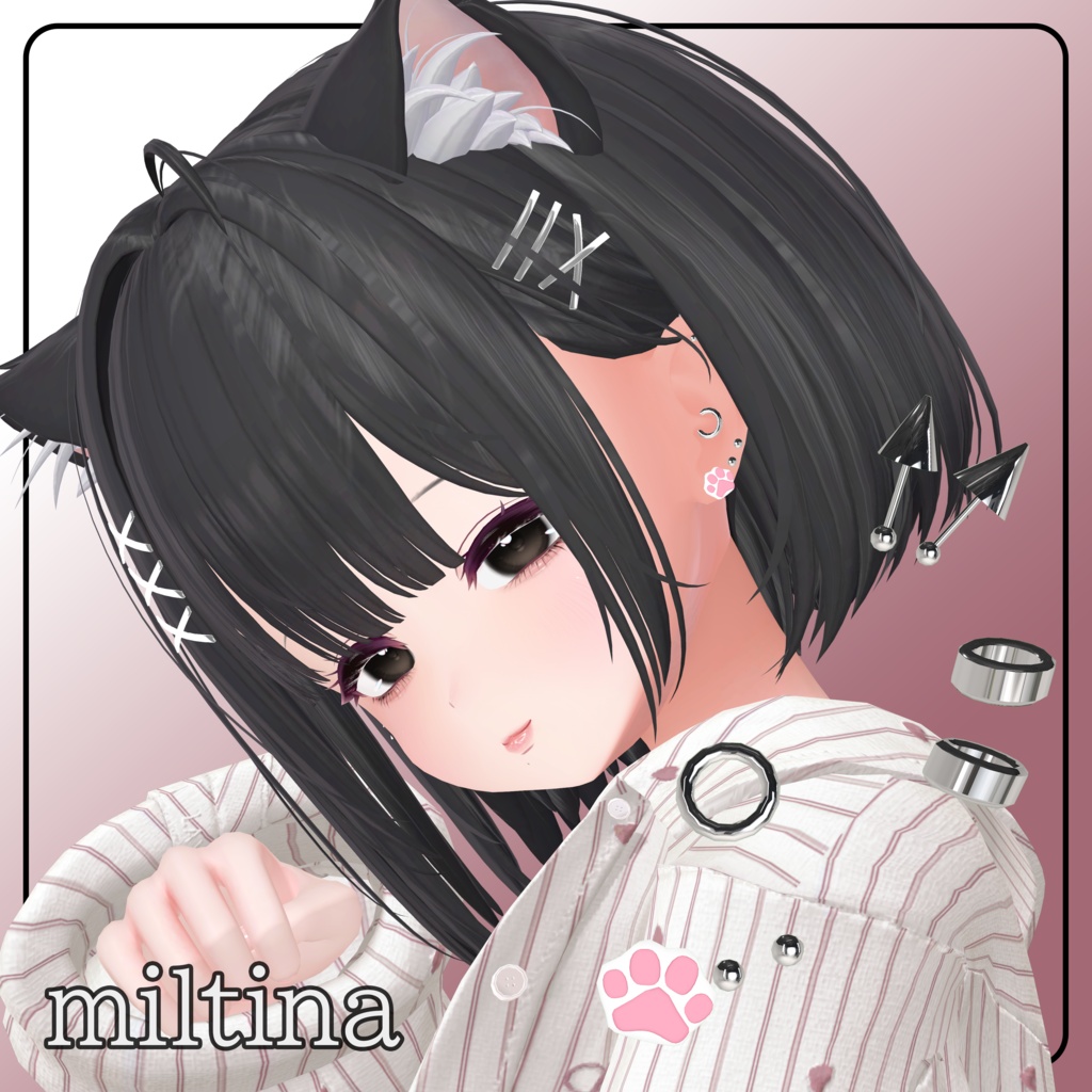 🐾Sale🐾【15アバター対応】Alter Cat ピアス【MA対応】