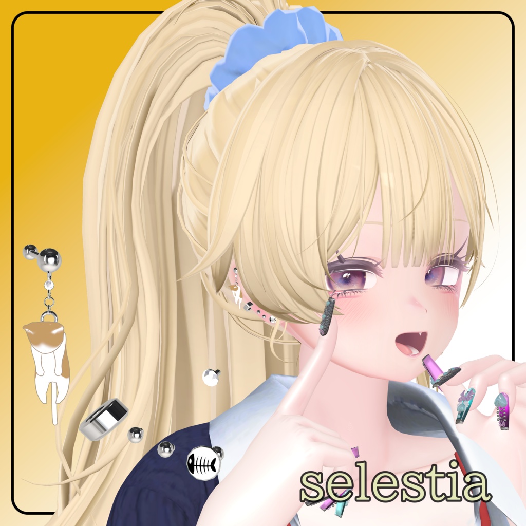 🐾Sale🐾【15アバター対応】Alter Cat ピアス【MA対応】
