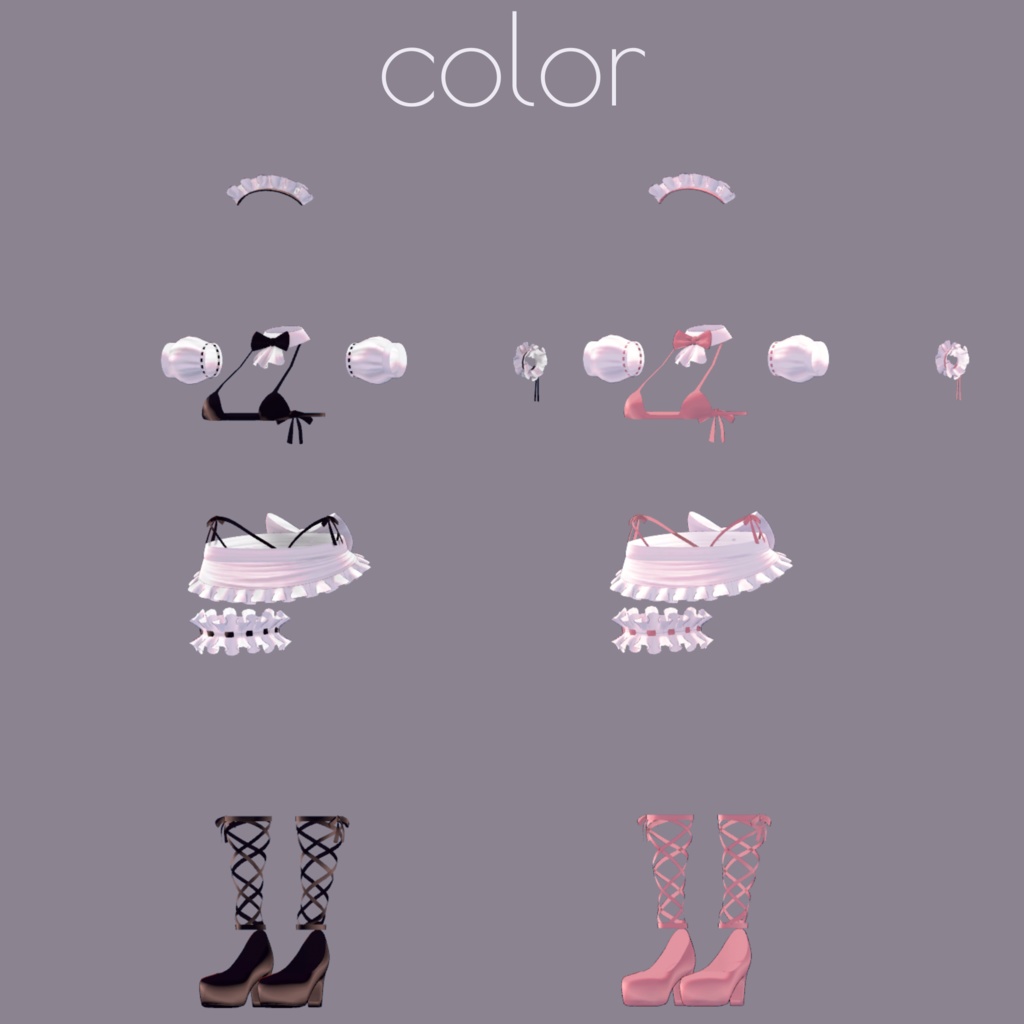 【ライム・シフォン・ショコラ対応】Maid bikini