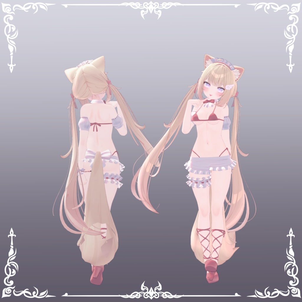 【ライム・シフォン・ショコラ対応】Maid bikini