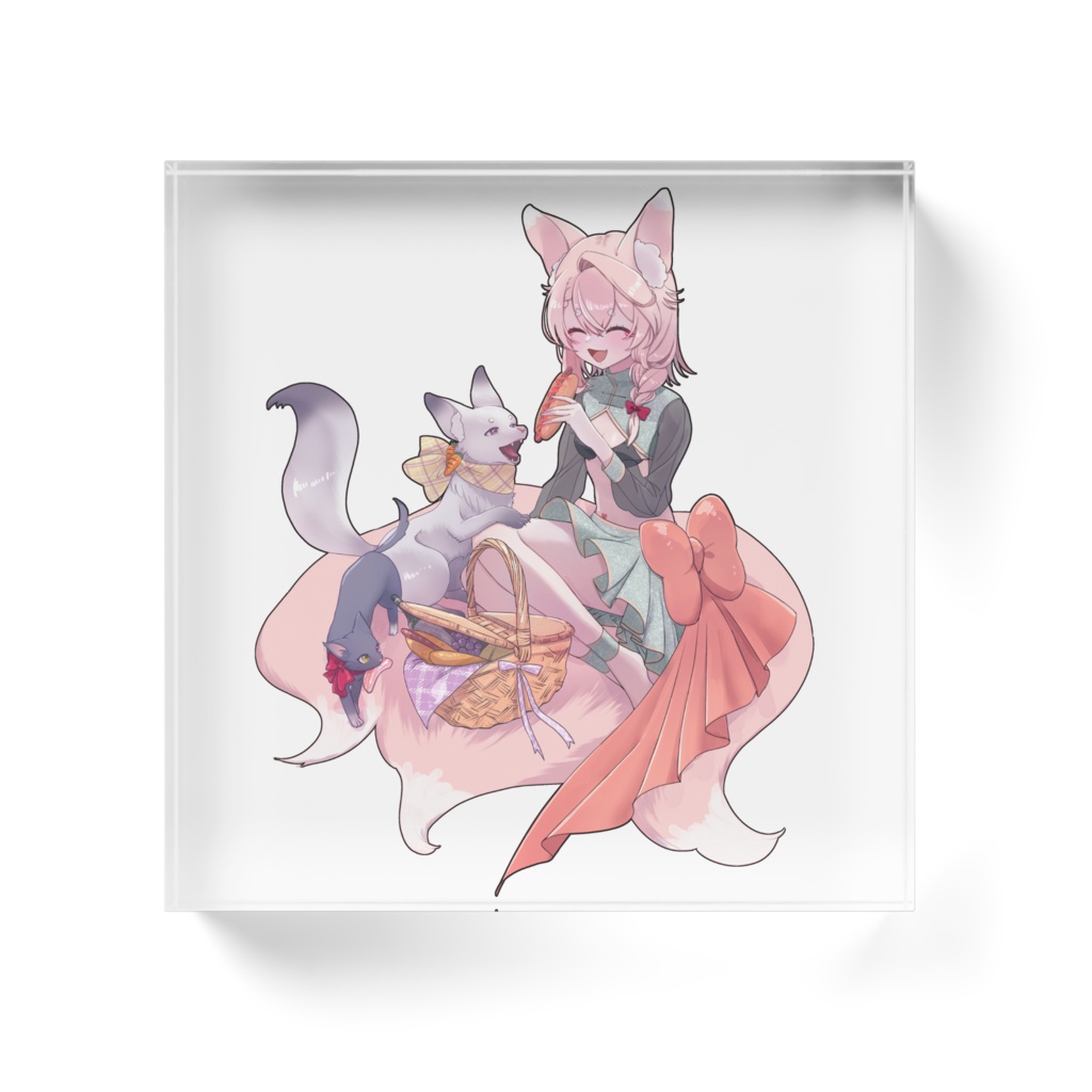 すずあおいほたる アクリルブロック(白)