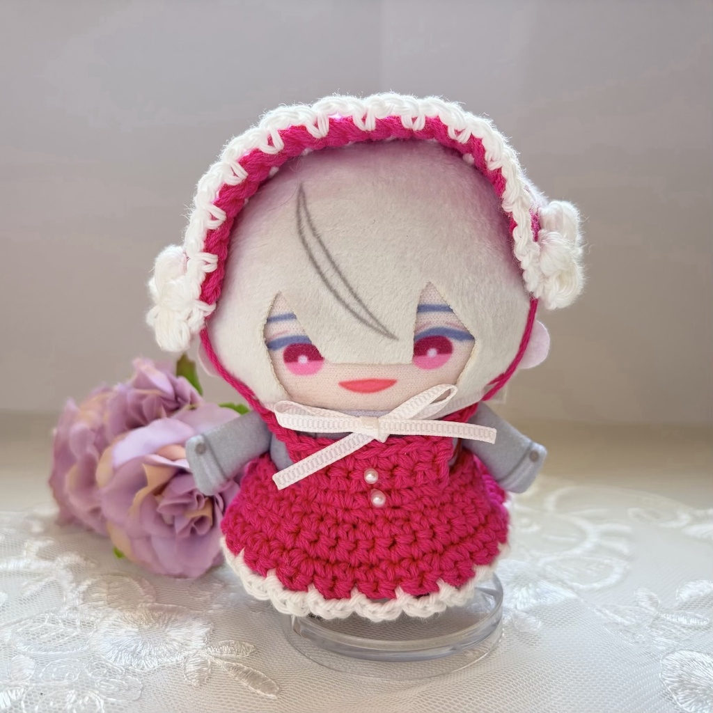 ヘッドドレスとエプロンドレスのSet(イエロー/ピンク)