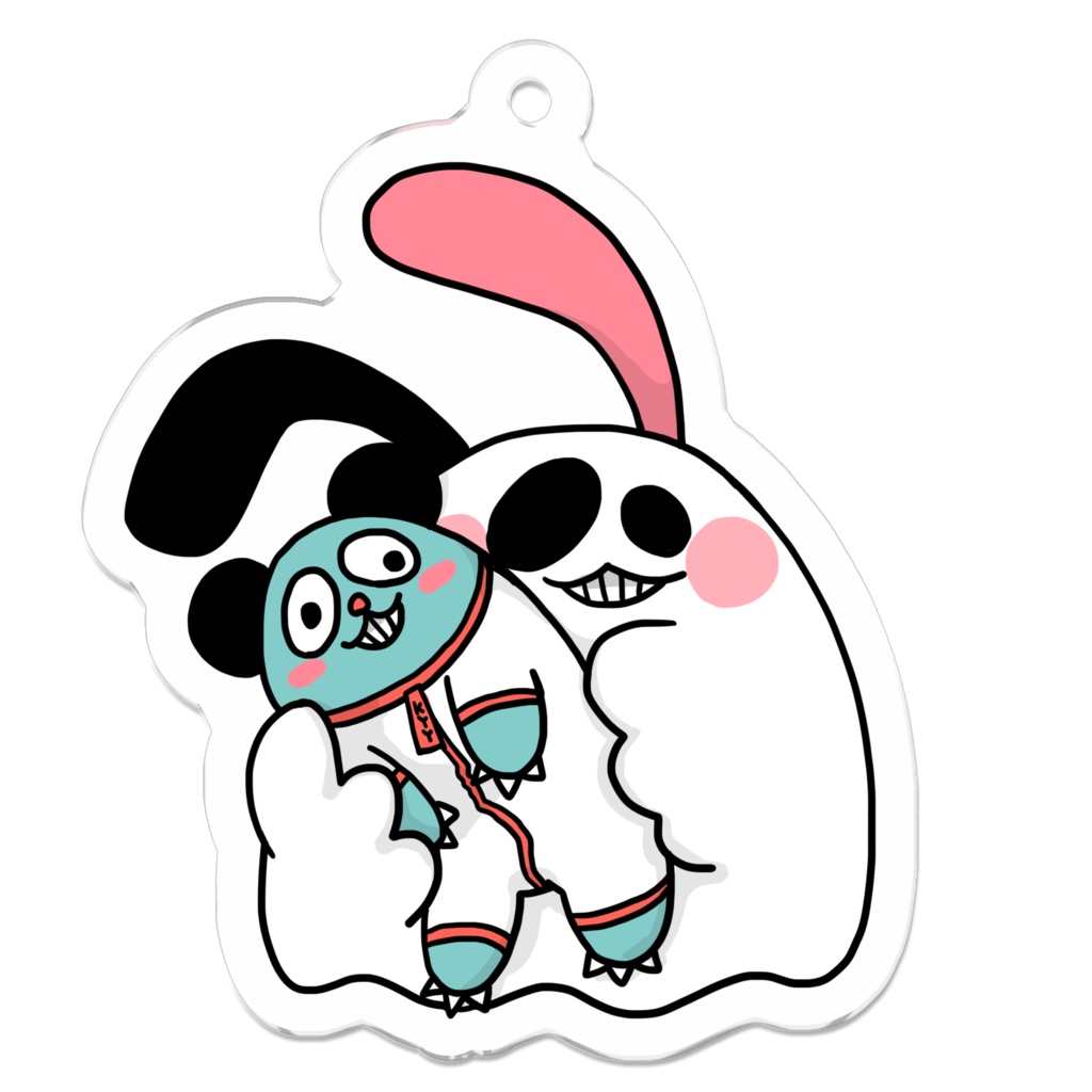 おばけちゃんとへんなくまのぬいぐるみ（宇宙服ver.）