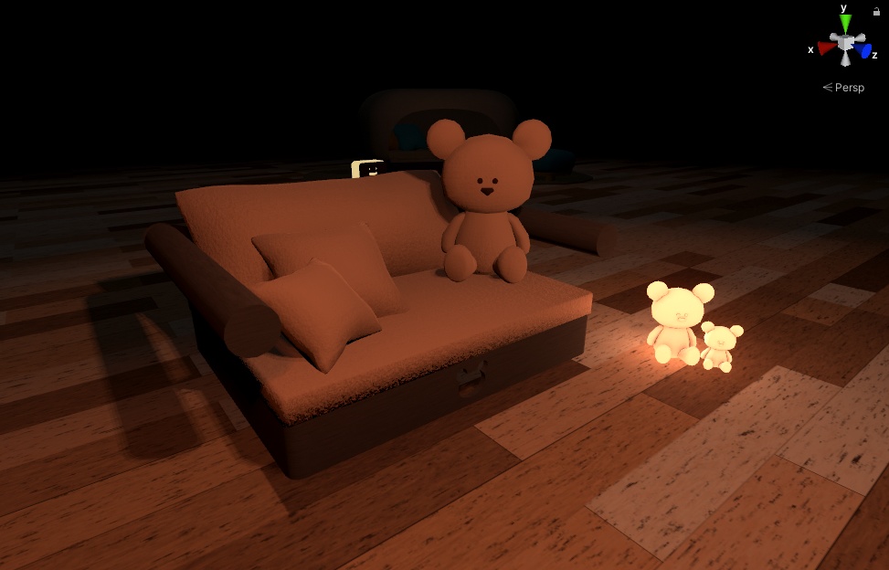 くまちゃんソファ-VRChatモデル-