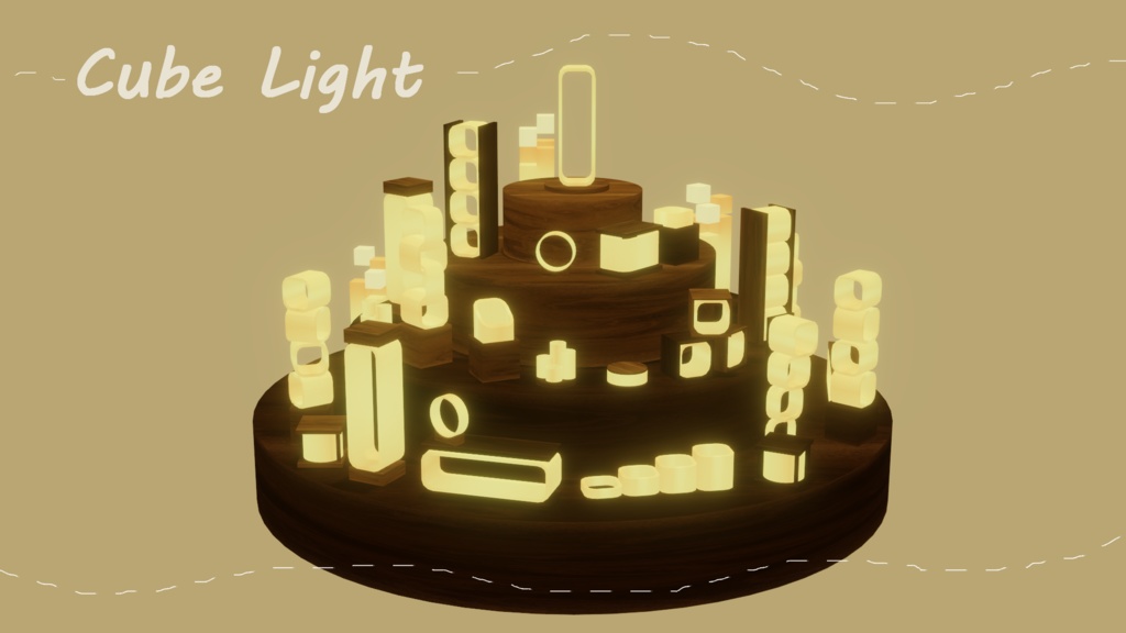 [3DCG] きゅーぶらいと ~Cube Light~