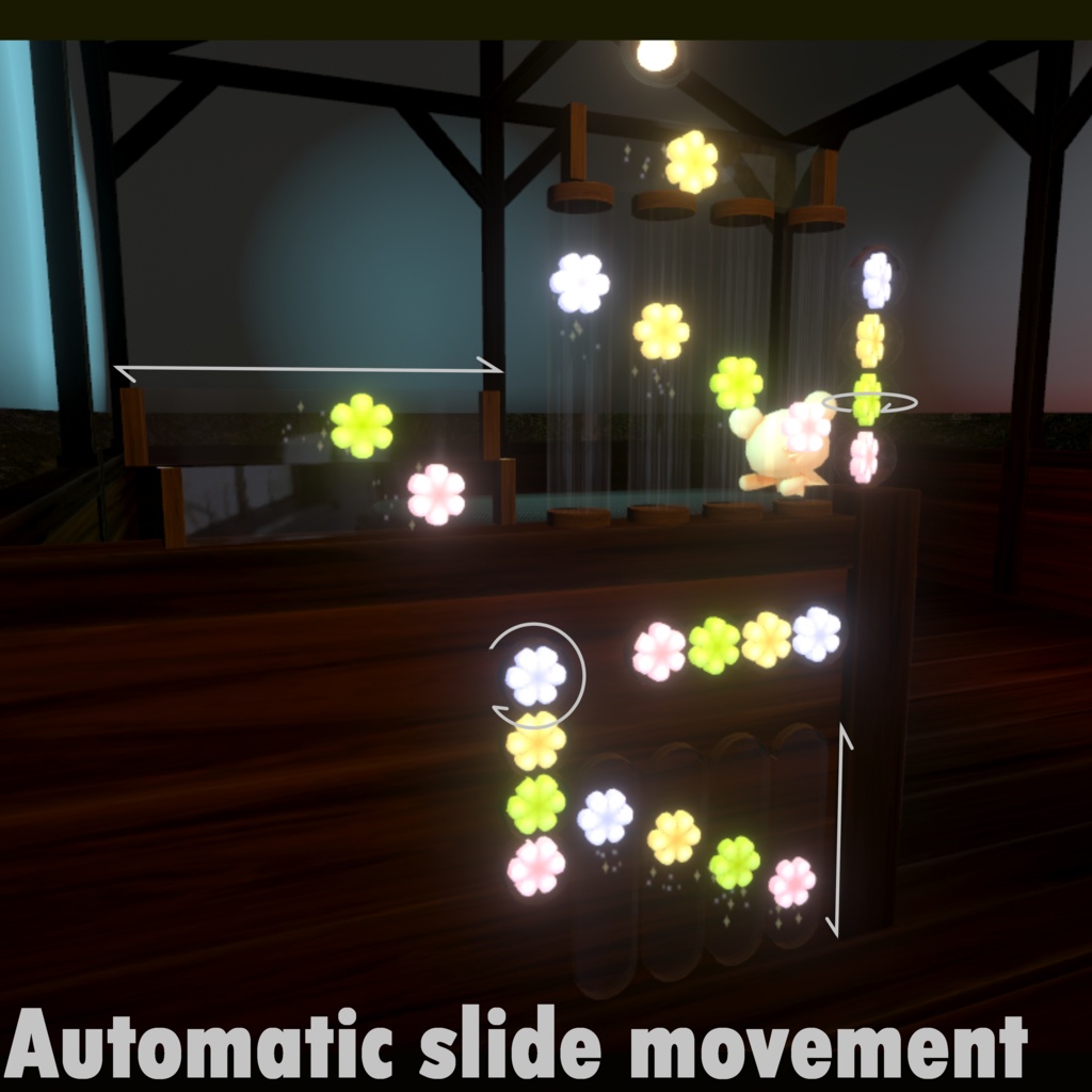 【Udonギミック】VRCフラワーシステム