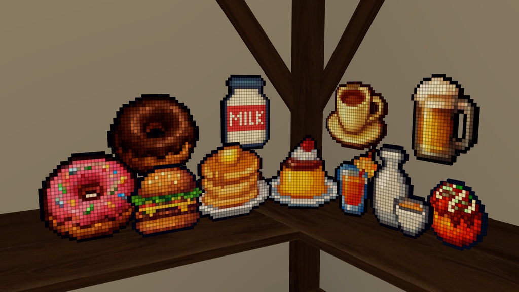 [VRC]UDON食べ物ライトパネル