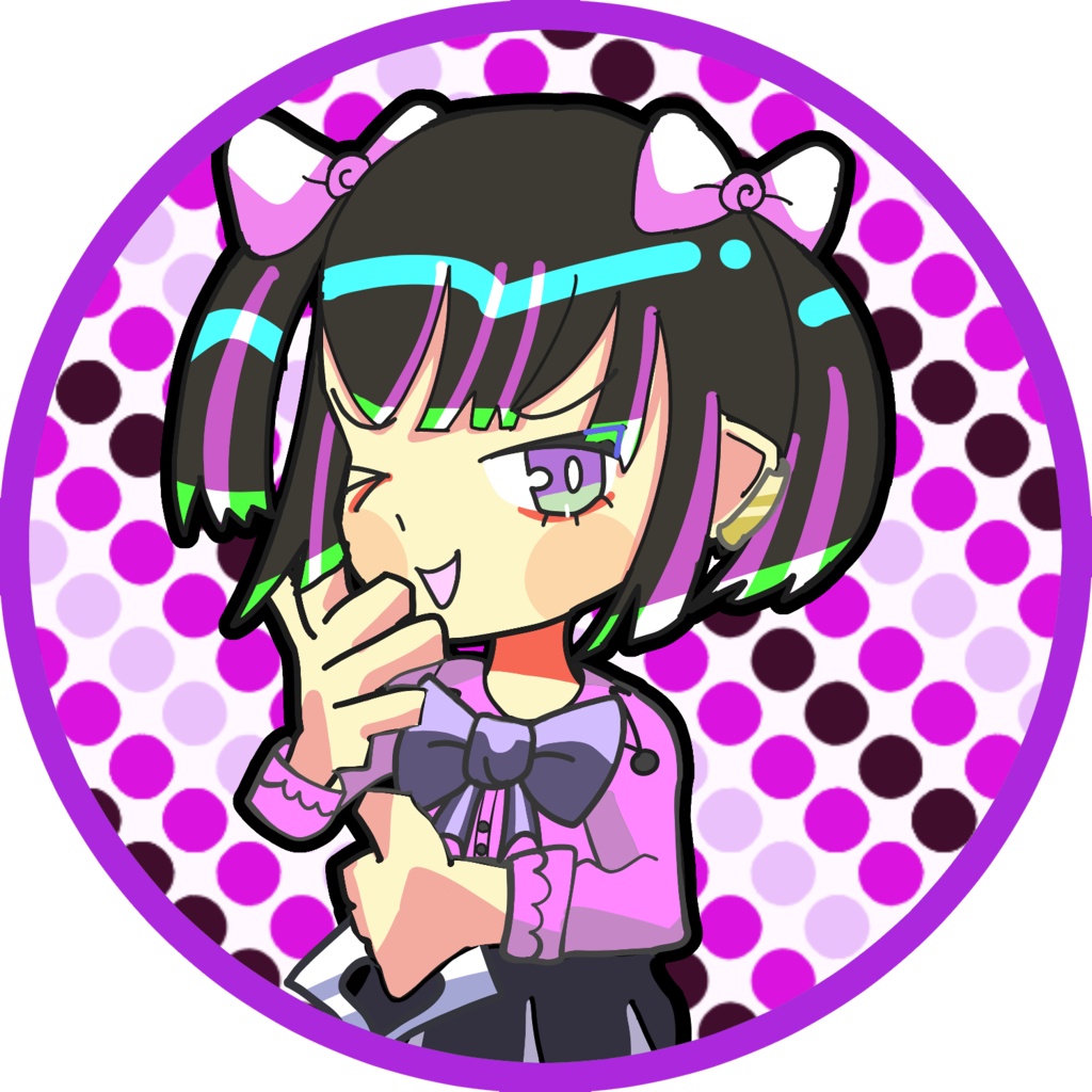 地雷系ちゃんアイコン7種類パック ©Nika(にか)2025