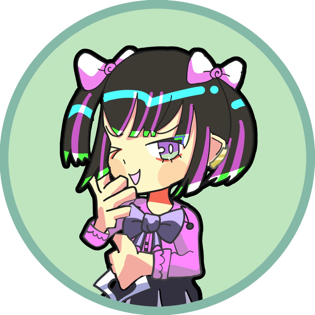 地雷系ちゃんアイコン7種類パック ©Nika(にか)2025