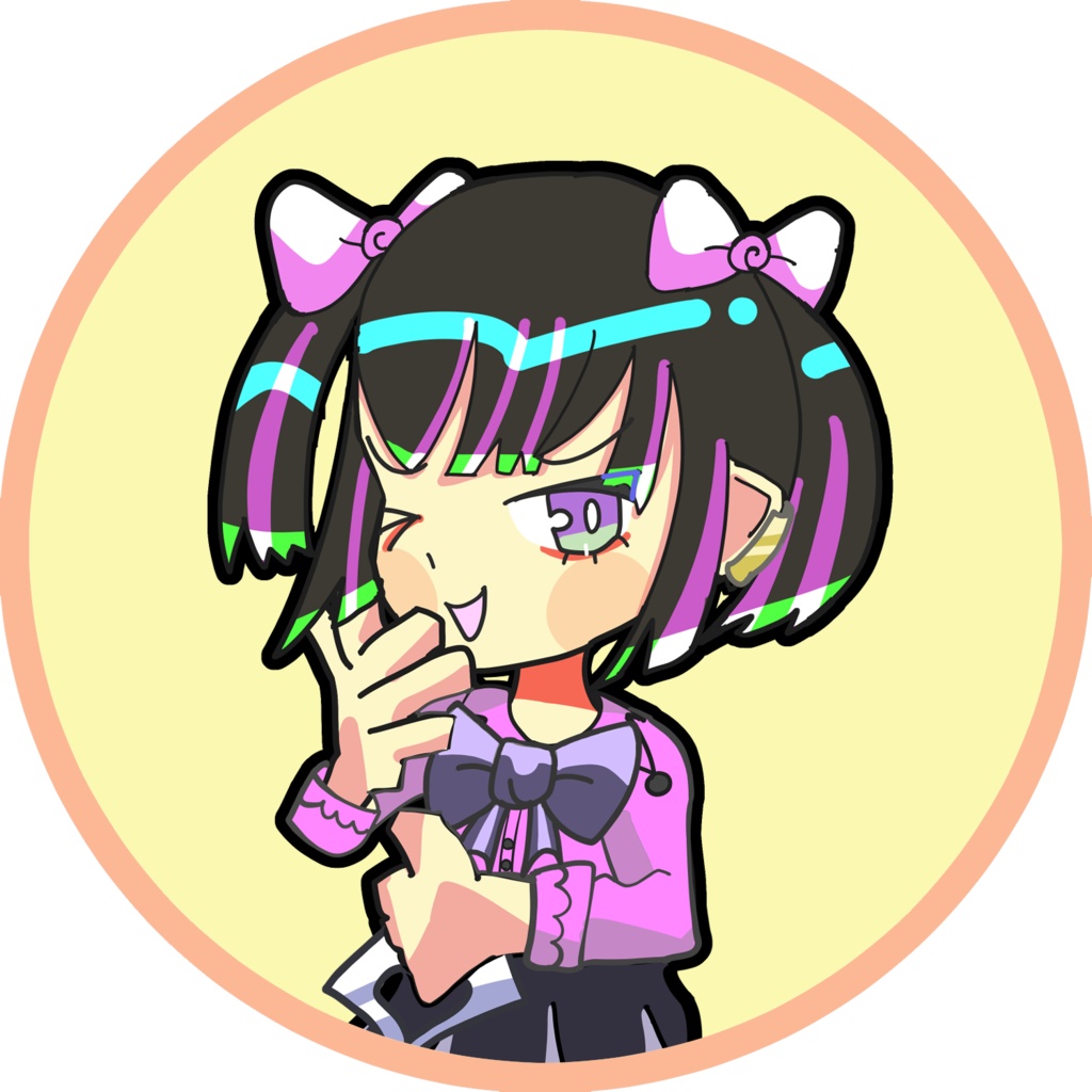 地雷系ちゃんアイコン7種類パック ©Nika(にか)2025