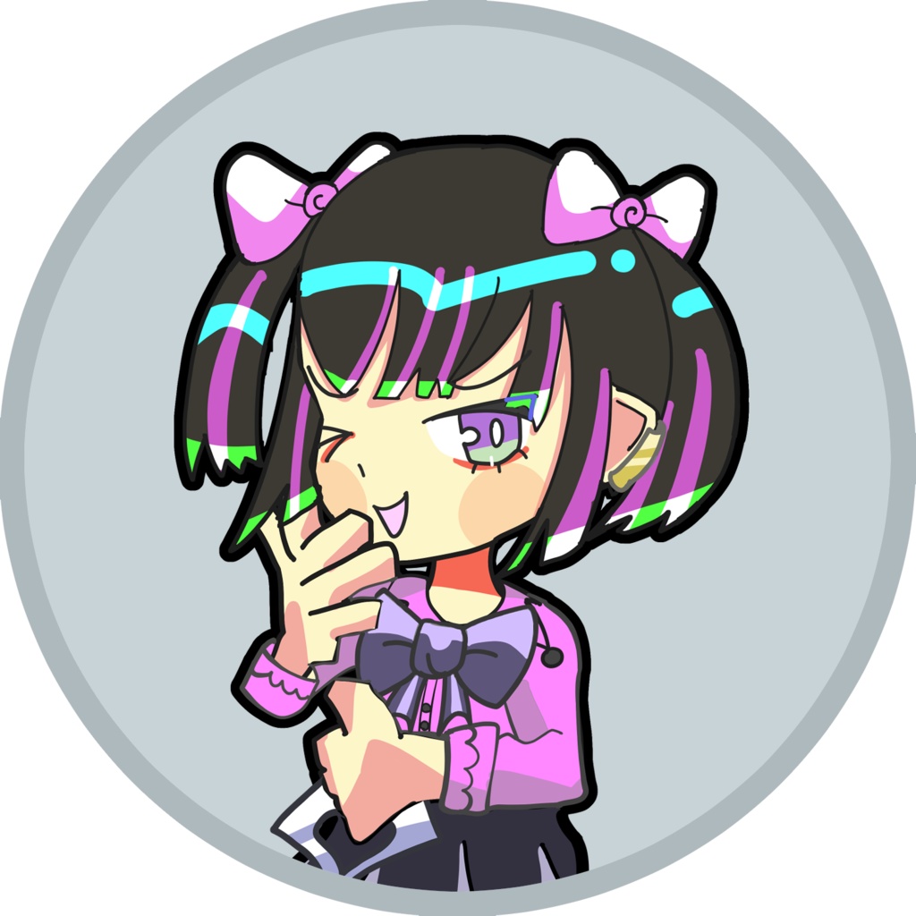 地雷系ちゃんアイコン7種類パック ©Nika(にか)2025