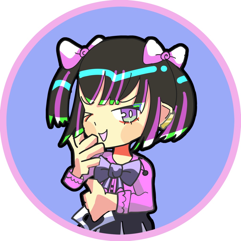 地雷系ちゃんアイコン7種類パック ©Nika(にか)2025