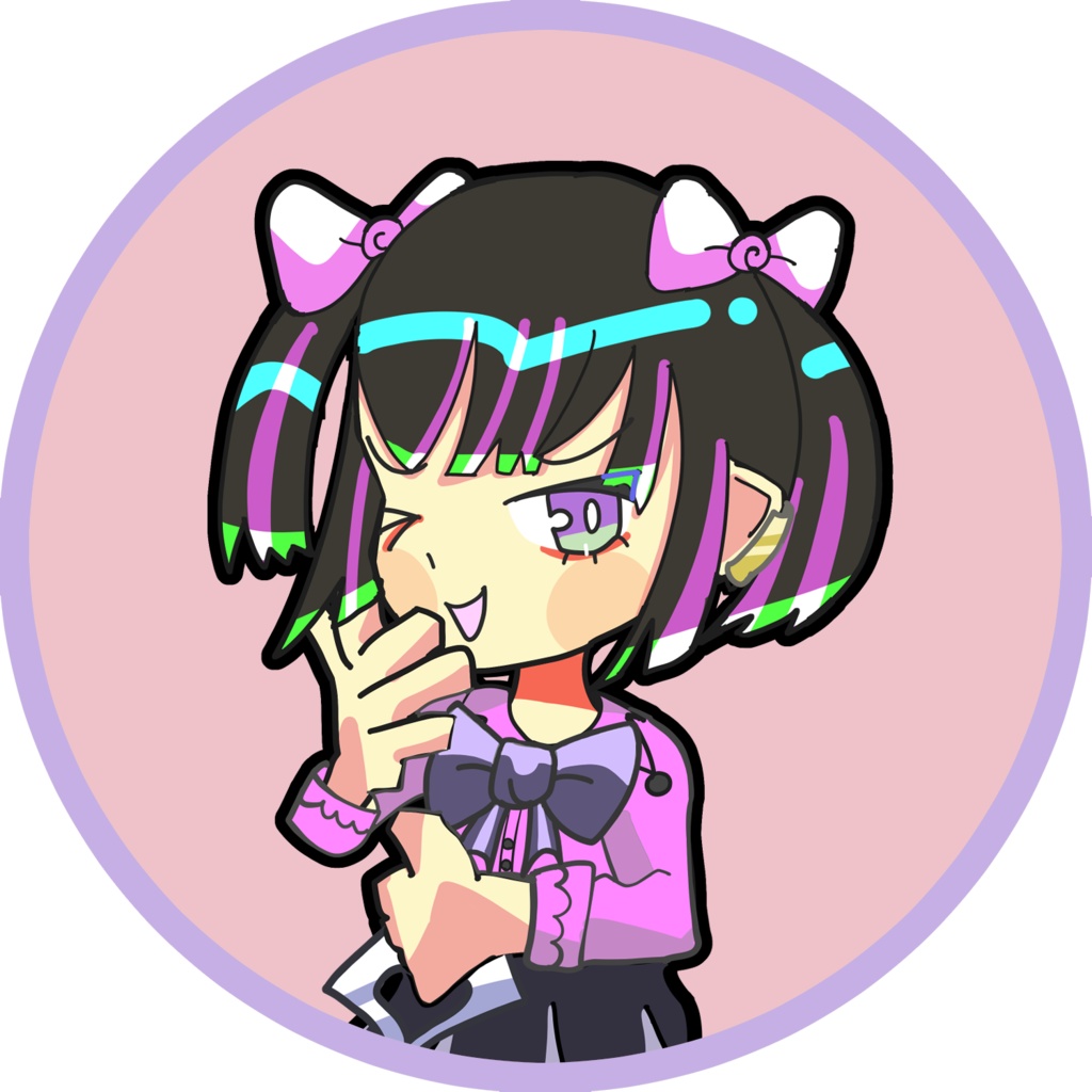 地雷系ちゃんアイコン7種類パック ©Nika(にか)2025