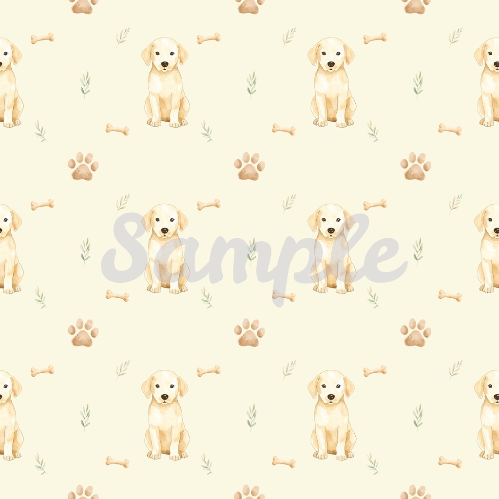 子犬柄のデジタルペーパー