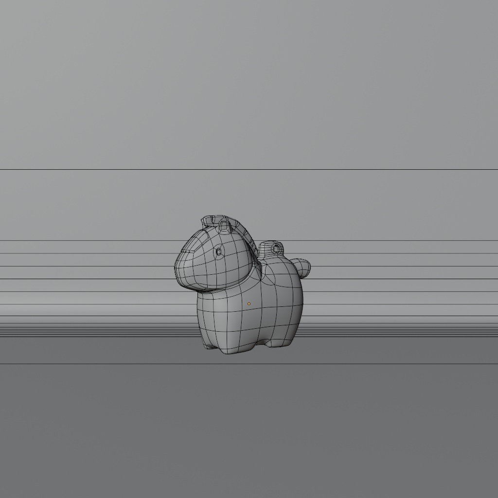 【Blender】【お正月シリーズ】Kawaii うま【商用利用可能】