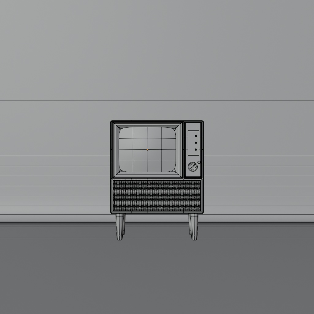 【Blender】【お正月シリーズ】Kawaii テレビ 【商用利用可能】