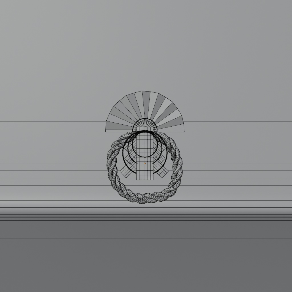 【Blender】【お正月シリーズ】 Kawaii しめなわ 【商用利用可能】