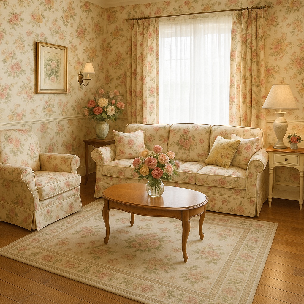 【商用利用可】アンティークローズ柄 デジタルペーパー 3種セット(大・中・小) 大人かわいい 花柄 紙もの / 布印刷 / ハンドメイド素材