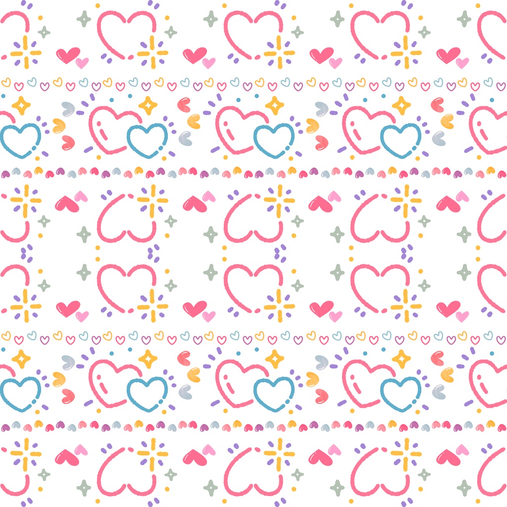 きらきらパステルハートのデジタルペーパー(黒背景 大/中/小)(白背景 大/中/小)計6セット