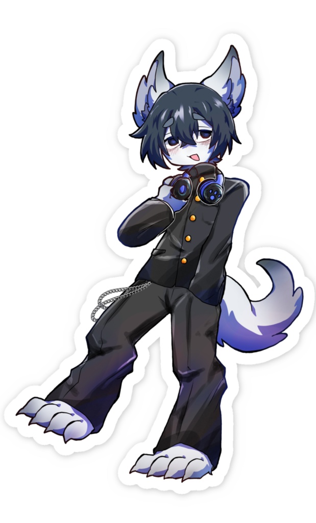 陰キャ犬系獣人くんステッカー