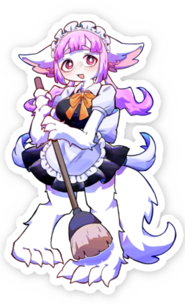 ケモメイドちゃんステッカー