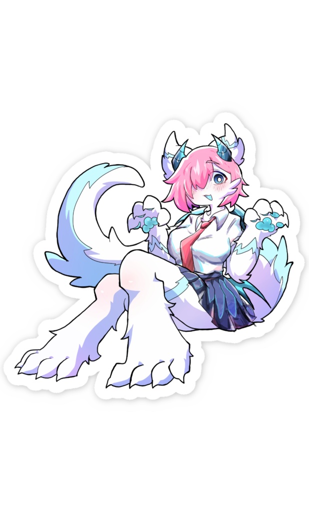 サキュドラちゃんBIGステッカー