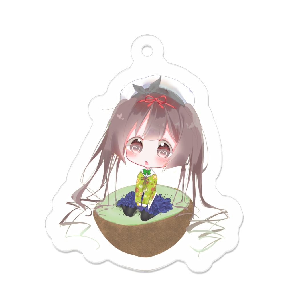 緑へも アクリルキーホルダー