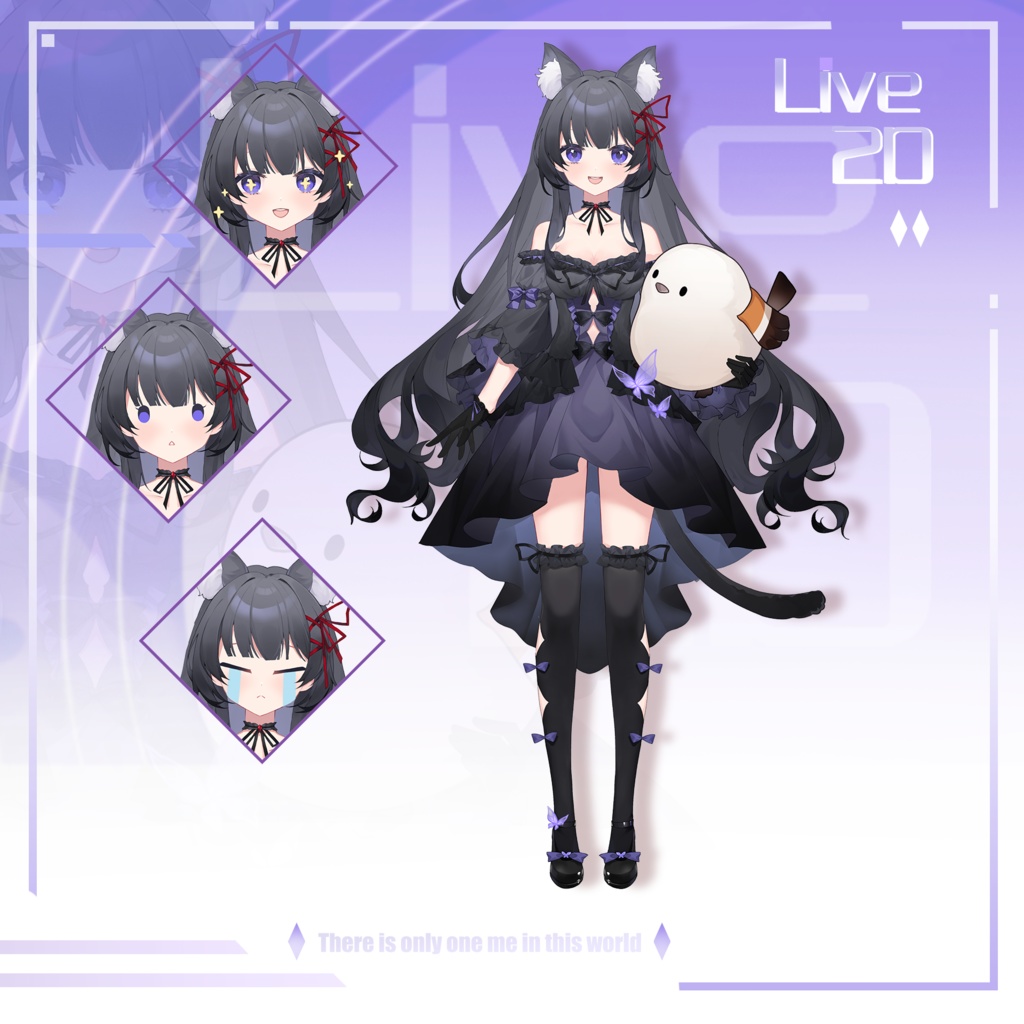 【Live2D】【VTS対応】萌え猫少女