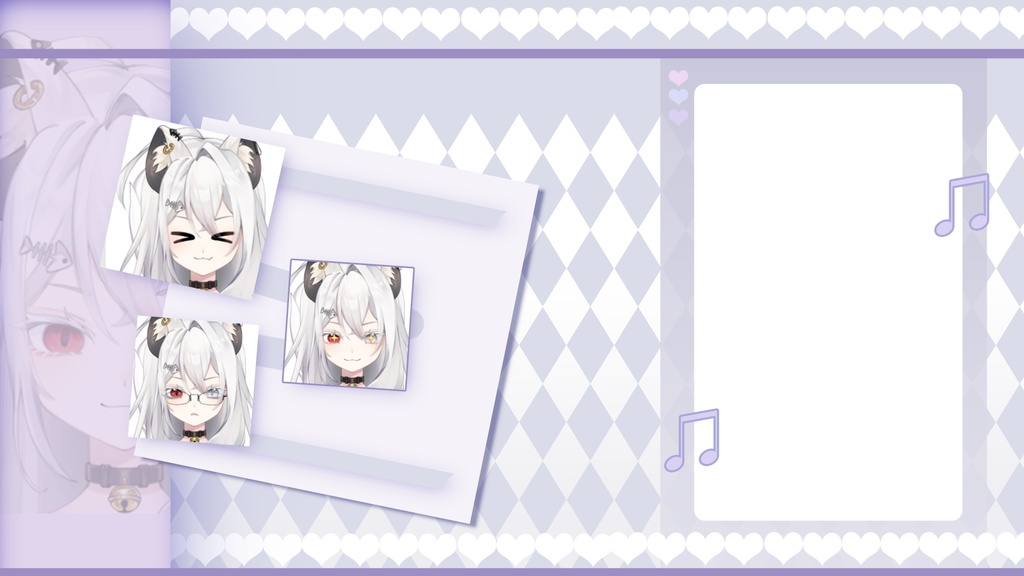 【Live2D】【VTS対応】白い猫少女