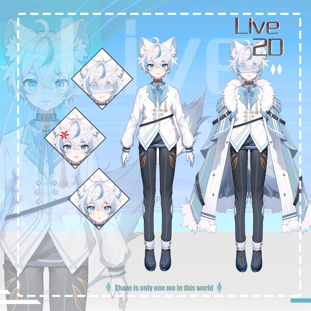 【Live2D】【VTS対応】 白ライオン