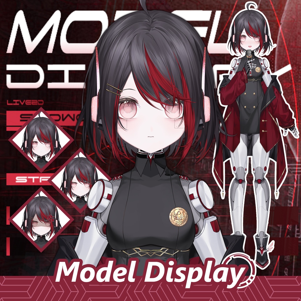 【Live2D】【VTS対応】付き添い型マシン少女