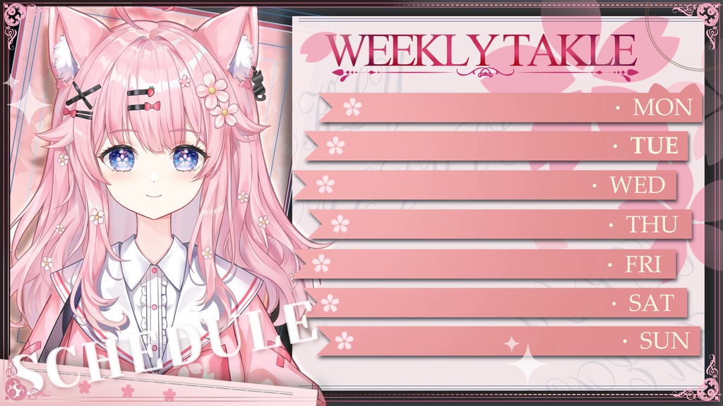 【Live2D】【VTS対応】萌え猫少女