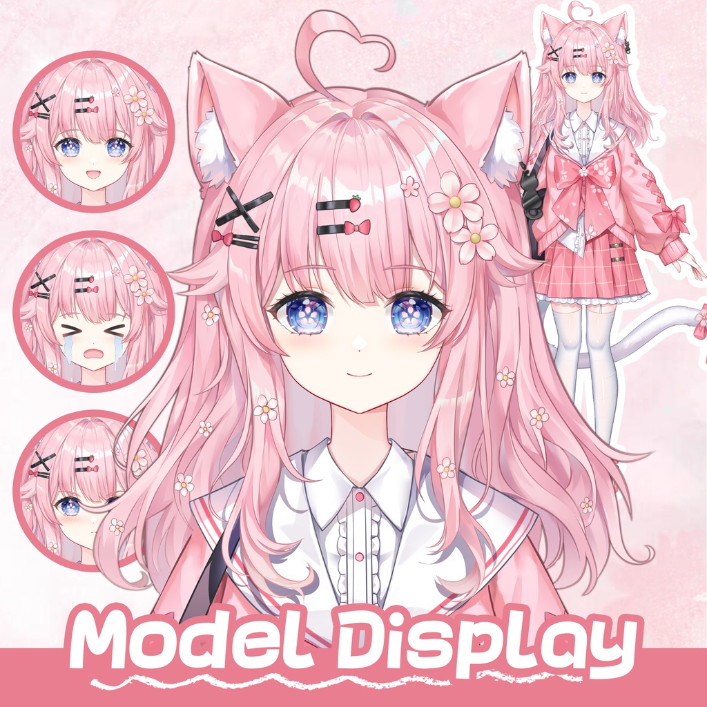 【Live2D】【VTS対応】萌え猫少女