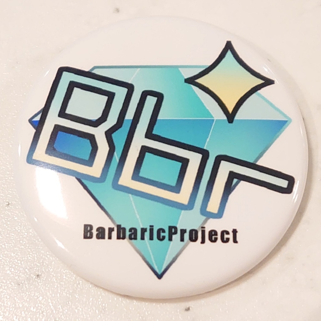 BarbaricProjectロゴ　ミニ缶バッジ