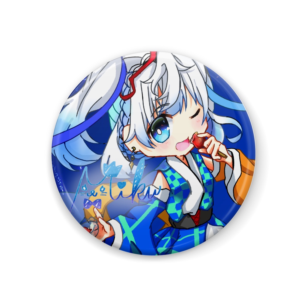 逢坂未来《Summer2020》缶バッジ(サイン付)