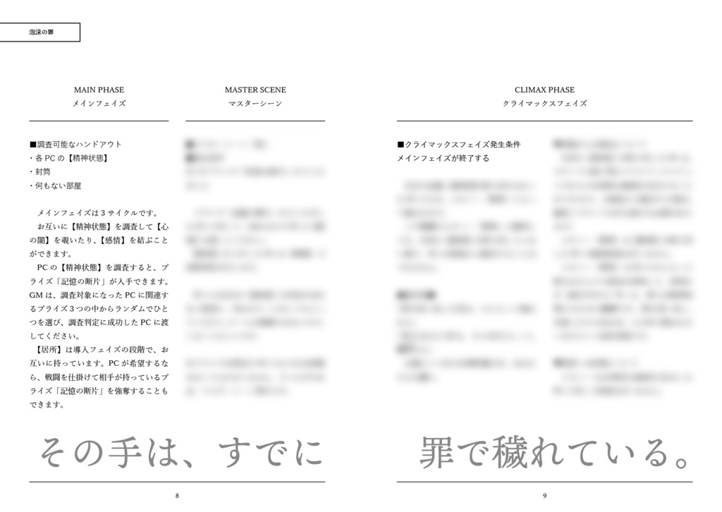 【インセイン3名用】泡沫の罪