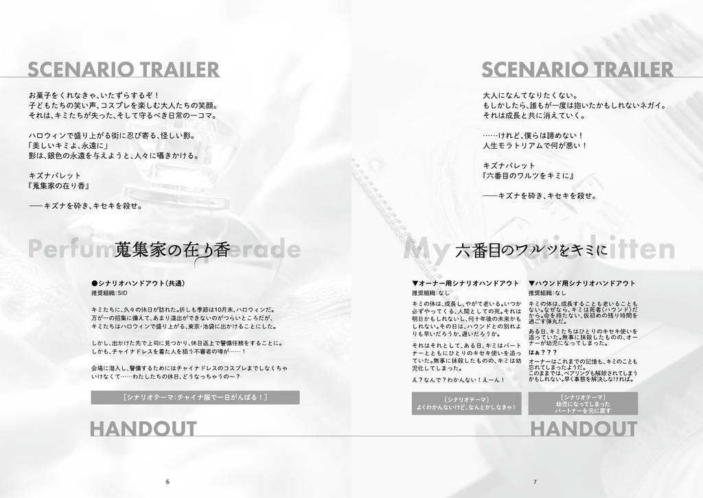 キズナバレット・ホリデーシナリオ集『REMAINING DAY』