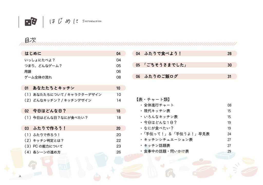 ふたりでいっしょにごはんを作って食べるTRPG『いっしょにたべよ?』