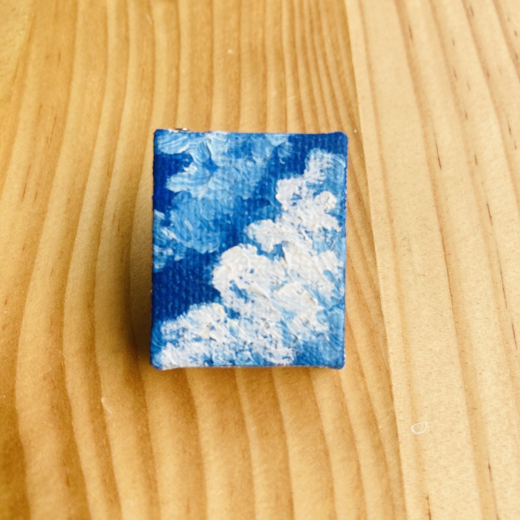 アートキャンバスピンバッジ「夏空」