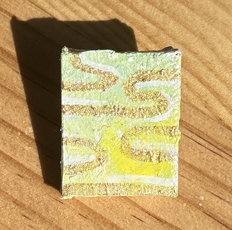 アートキャンバスピンバッジ「若菜つむ」