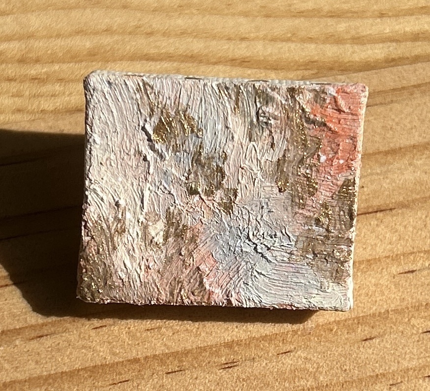 アートキャンバスピンバッジ「春はあけぼの」