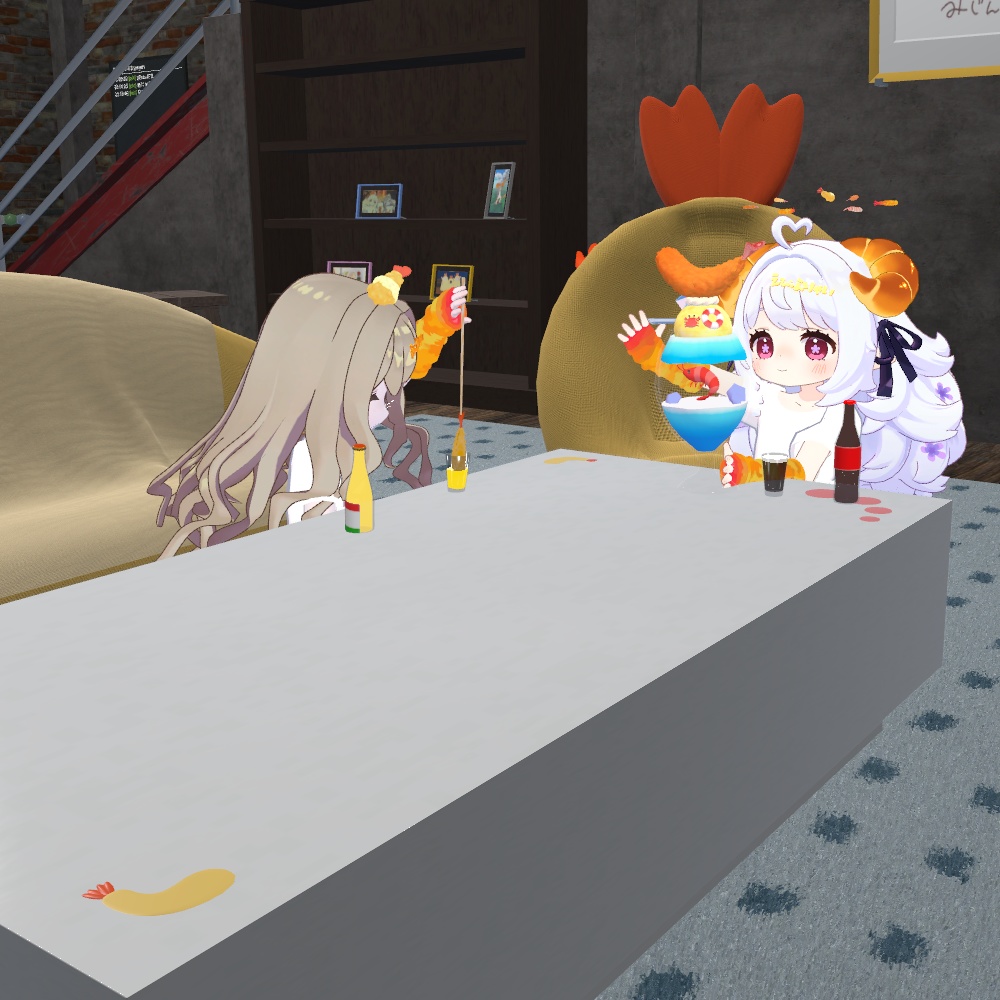 エビフライ ローテーブル【VRChat想定】