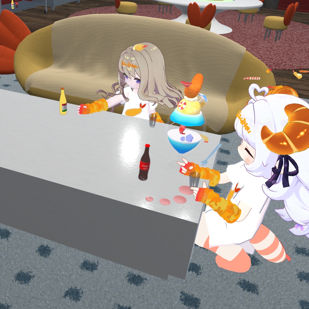 エビフライ ローテーブル【VRChat想定】