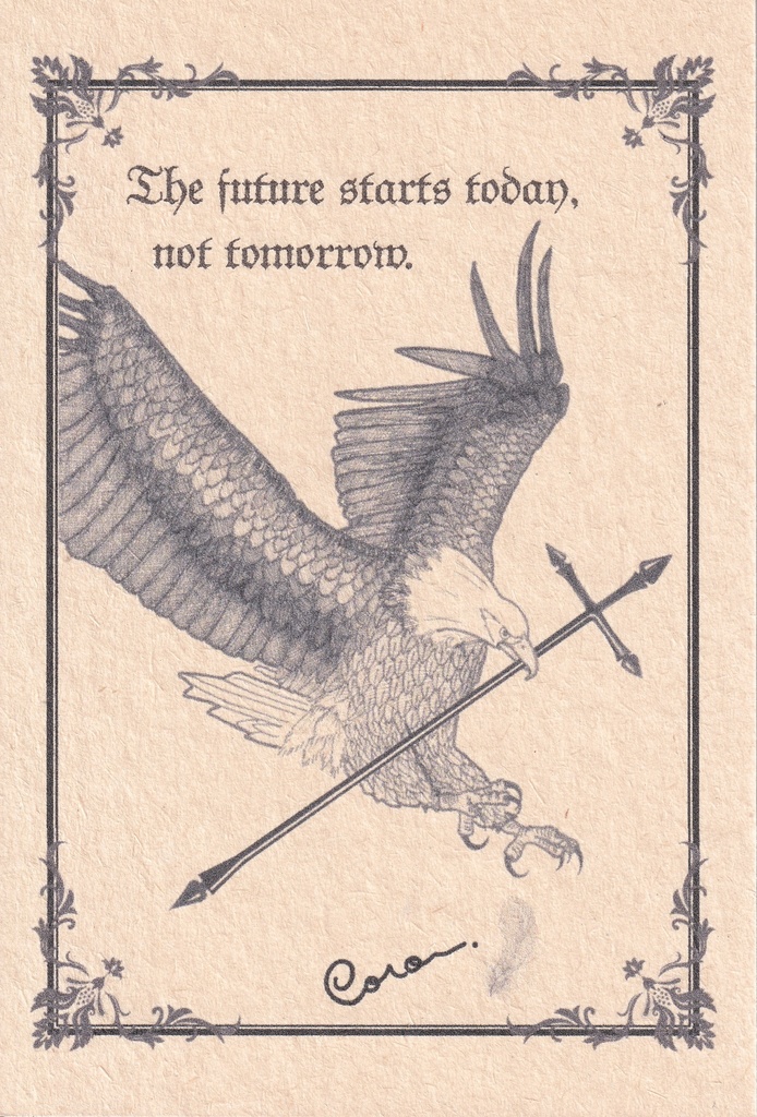 鷲と十字架のポストカード