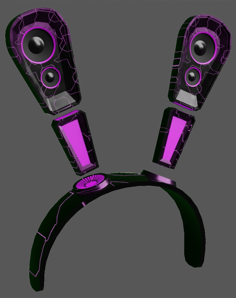 cyberpunk style bunny ears