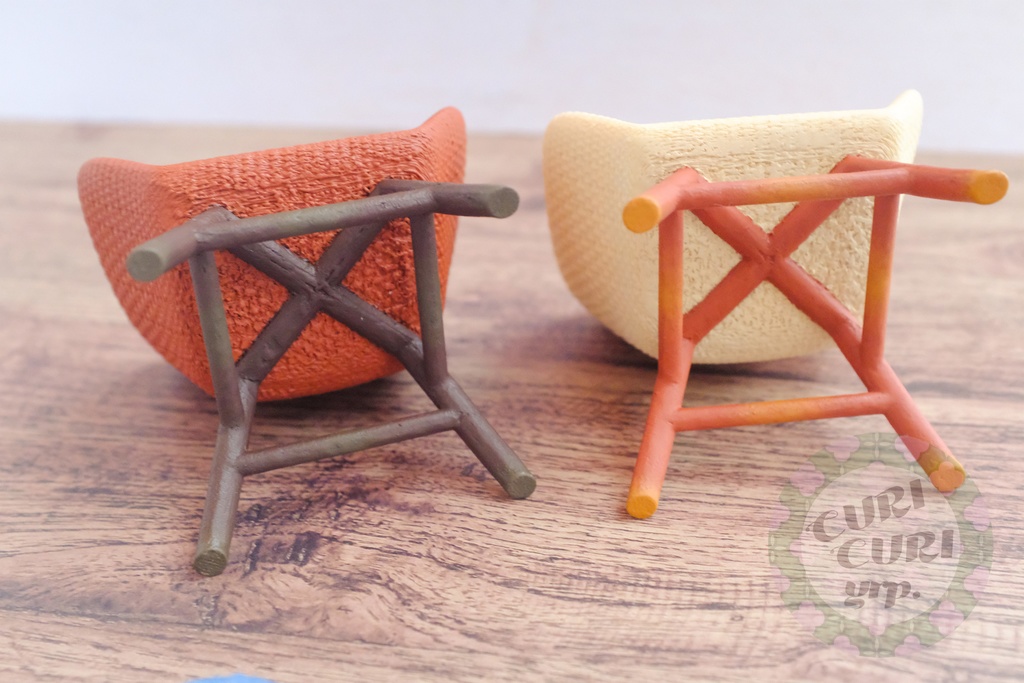 1/12ドール向け ラタン風ミニチュアチェア