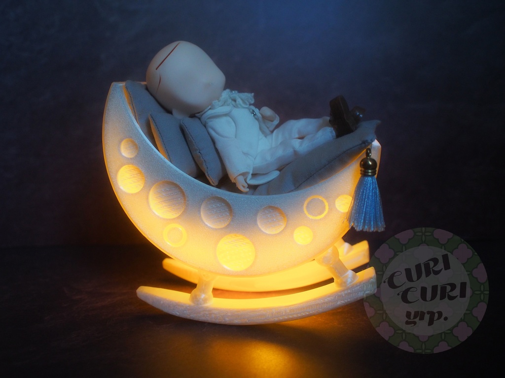 月のゆらゆらチェア(パールホワイト)