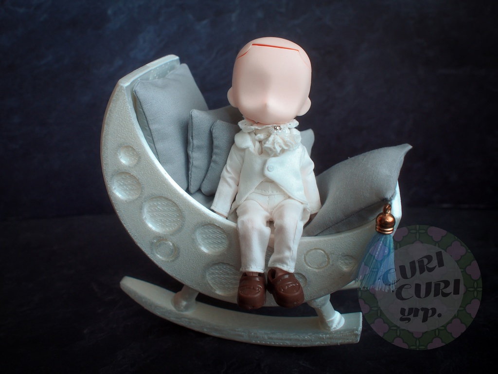 月のゆらゆらチェア(パールホワイト)