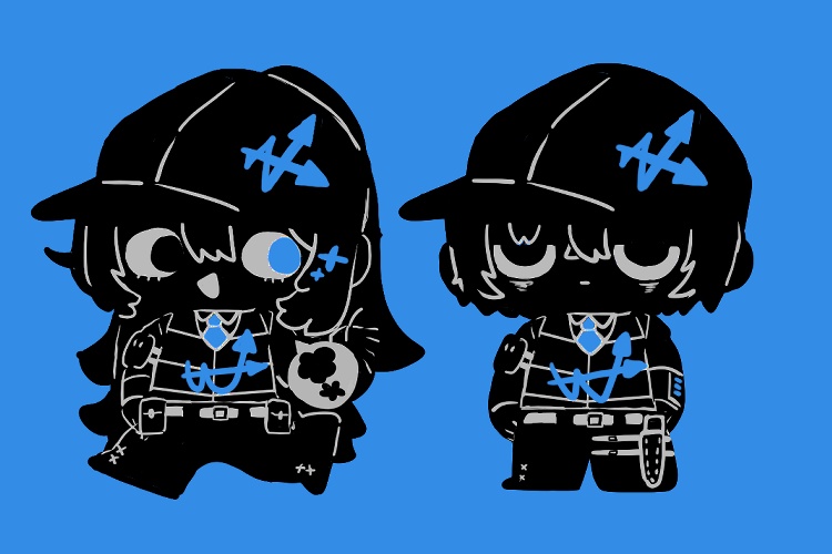 W社整理要員アクリルキーホルダー 40mm