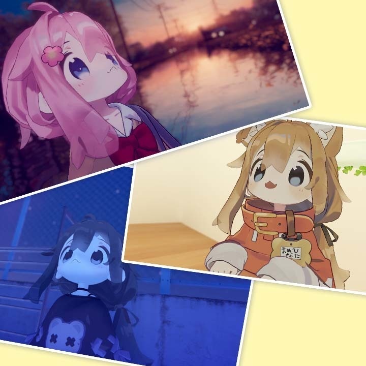 【無料/free】透け髪マスク【まめひなた】